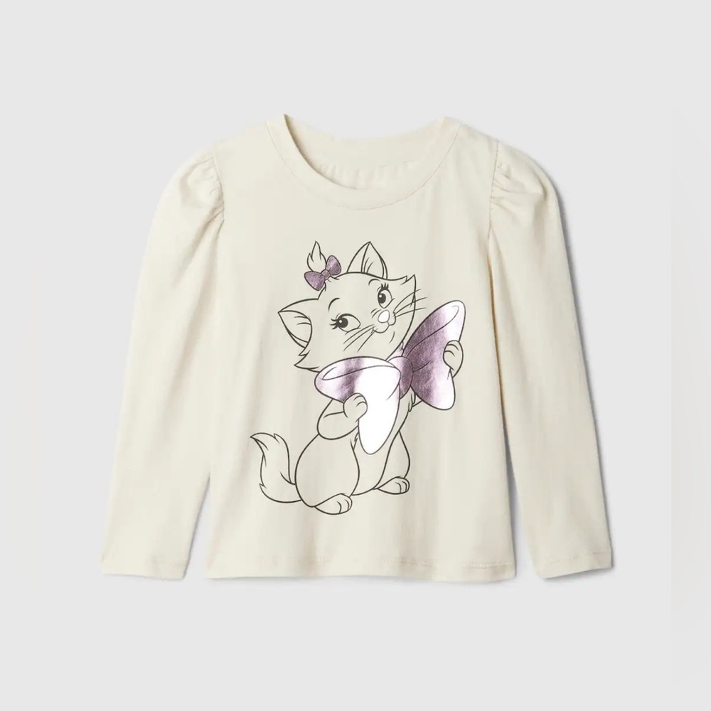 NWT Baby Gap Disney The Aristocats Marie Ultra SOFT Luxurious Long Sleeve Shirt